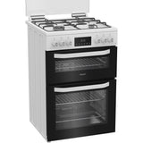 Hotpoint HDG6GDCW Gas Cooker with Double Oven, White, A+ Rated - image 3