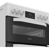 Hotpoint HDG6GDCW Gas Cooker with Double Oven, White, A+ Rated - image 5