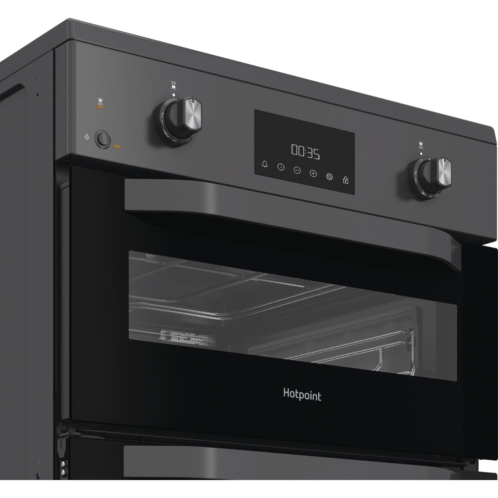 Hotpoint HDE6IDC2SA Induction Electric Cooker with Double Oven, Grey, A Rated - image 3