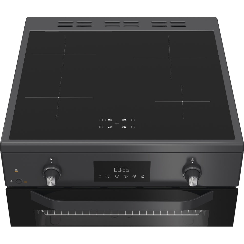 Hotpoint HDE6IDC2SA Induction Electric Cooker with Double Oven, Grey, A Rated - image 5