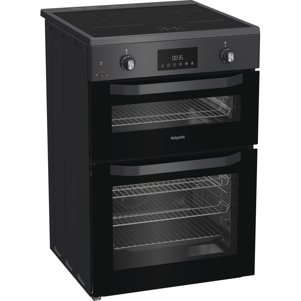 Hotpoint HDE6IDC2SA Induction Electric Cooker with Double Oven, Grey, A Rated - image 7