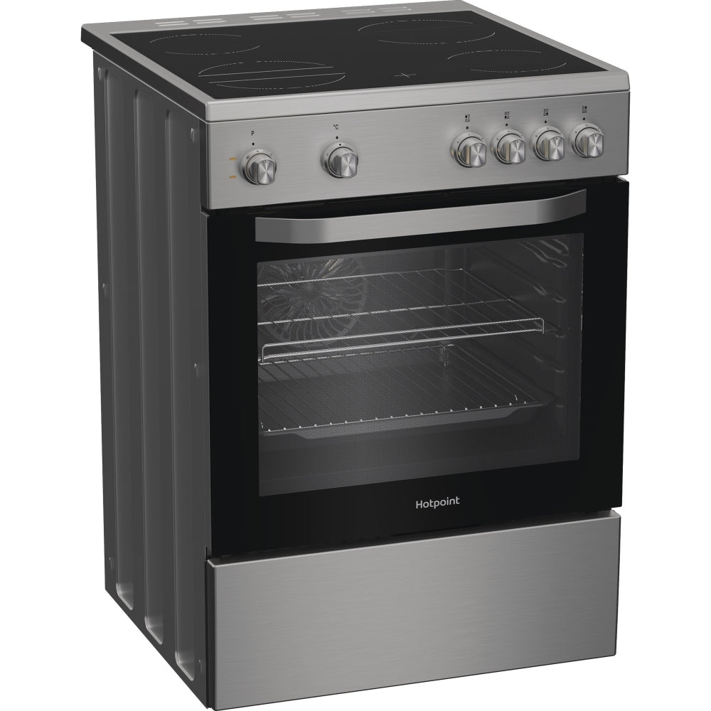 Hotpoint H6V5KMX/UK Ceramic Electric Cooker with Single Oven, Stainless Steel, A Rated - image 3