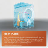 Hotpoint C HK 83M WW UK Integrated Heat Pump Tumble Dryer, 8kg, White, A++ Rated - image 3