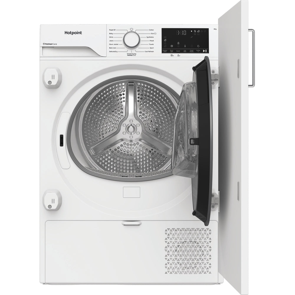 Hotpoint C HK 83M WW UK Integrated Heat Pump Tumble Dryer, 8kg, White, A++ Rated - image 7