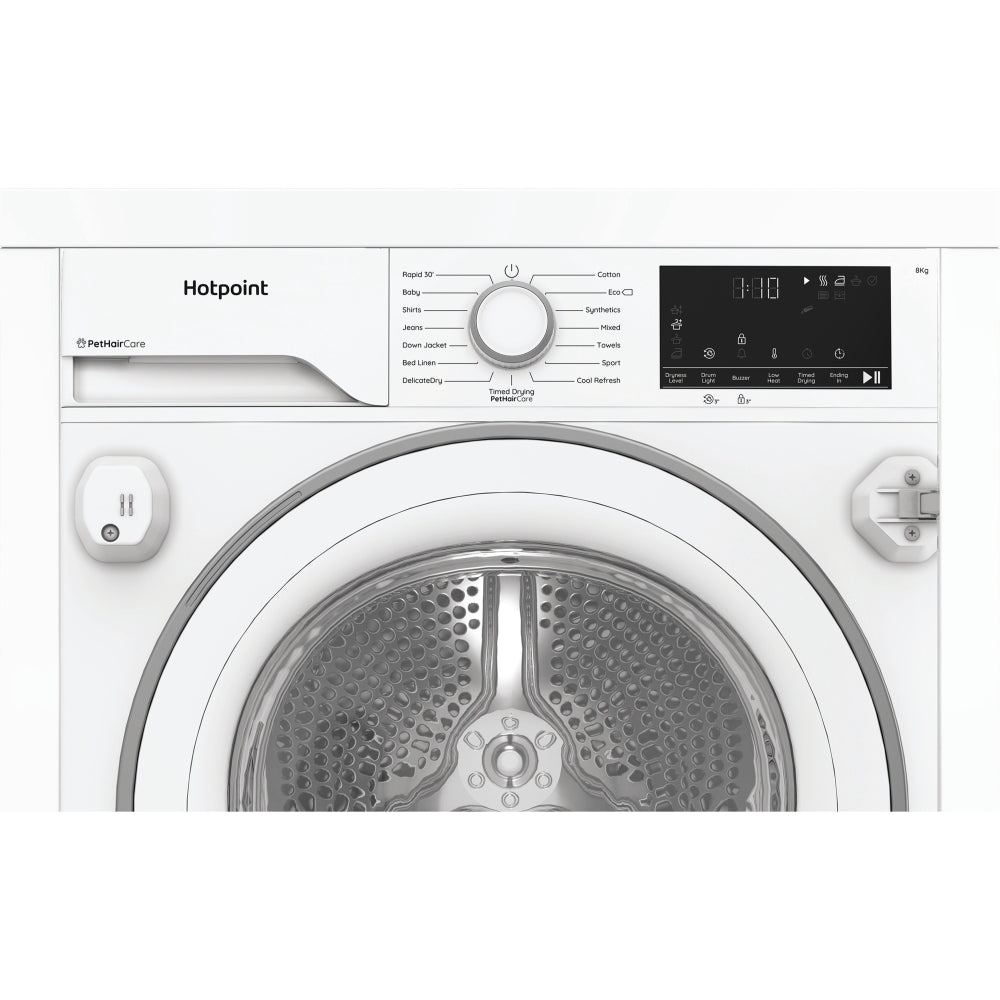 Hotpoint C HK 83M WW UK Integrated Heat Pump Tumble Dryer, 8kg, White, A++ Rated - image 8