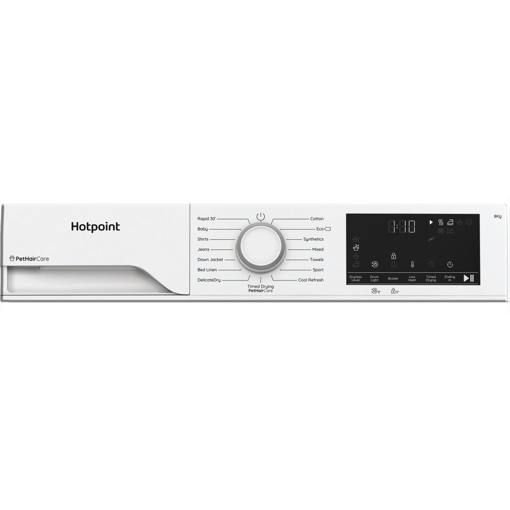 Hotpoint C HK 83M WW UK Integrated Heat Pump Tumble Dryer, 8kg, White, A++ Rated - image 9