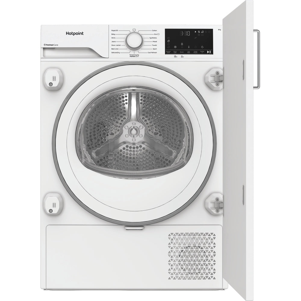 Hotpoint C HK 83M WW UK Integrated Heat Pump Tumble Dryer, 8kg, White, A++ Rated - image 1