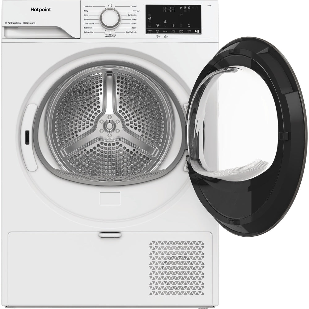 Hotpoint C HSD 82M WW UK Heat Pump Tumble Dryer, 8kg, White, A+ Rated - image 9