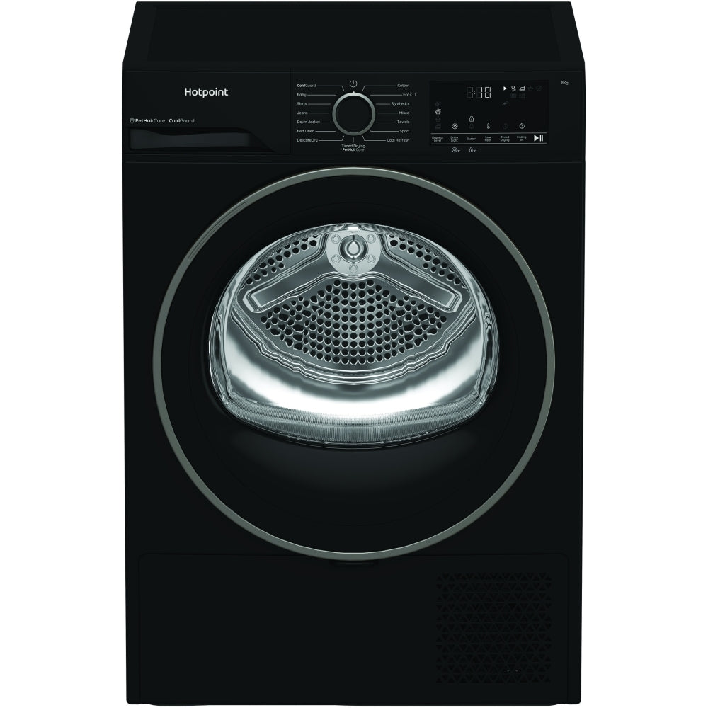 Hotpoint C HSD 82M BB UK Heat Pump Tumble Dryer, 8kg, Black, A+ Rated - image 12