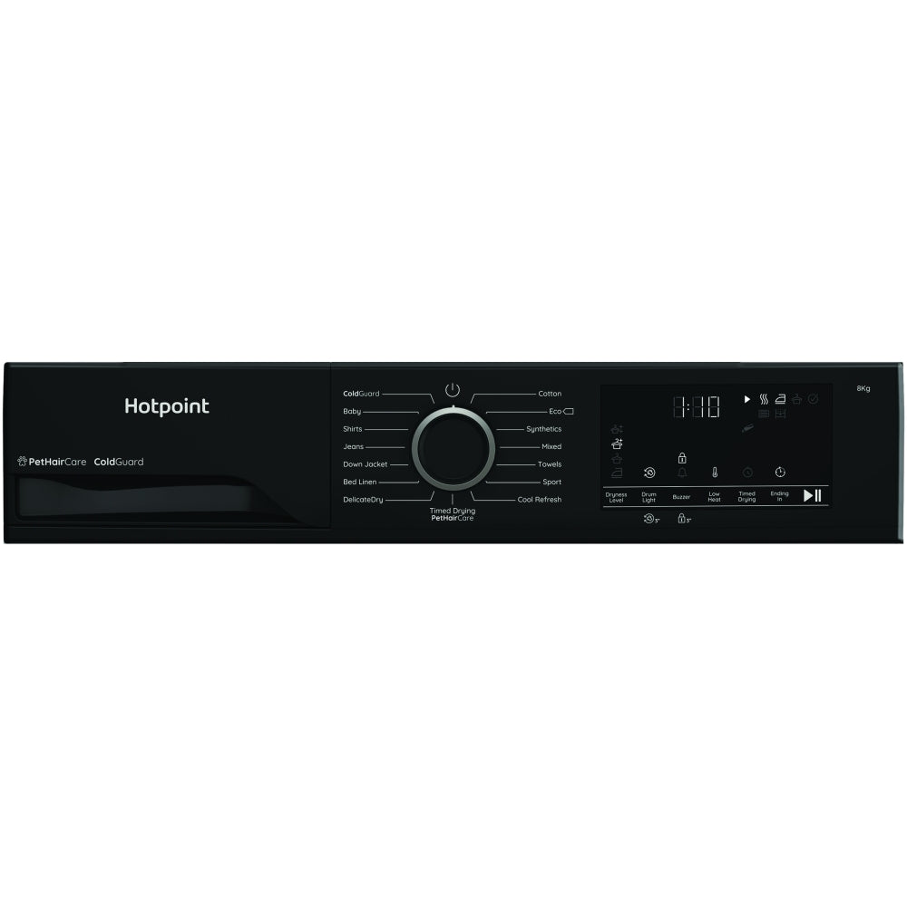 Hotpoint C HSD 82M BB UK Heat Pump Tumble Dryer, 8kg, Black, A+ Rated - image 13
