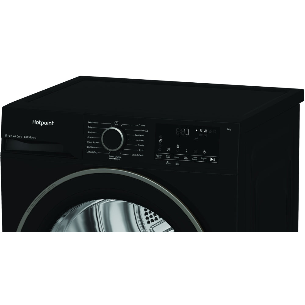 Hotpoint C HSD 82M BB UK Heat Pump Tumble Dryer, 8kg, Black, A+ Rated - image 3
