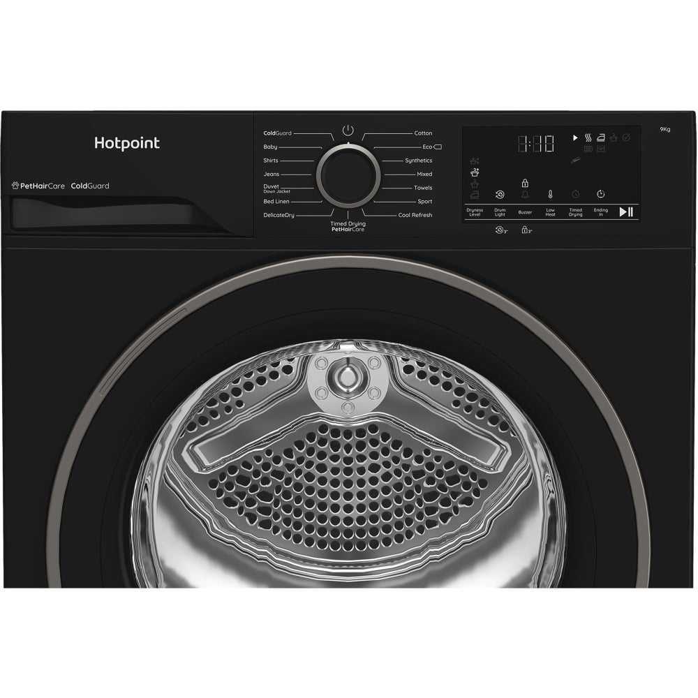 Hotpoint C HD 93M BB UK Heat Pump Tumble Dryer, 9kg, Black, A++ Rated - image 2