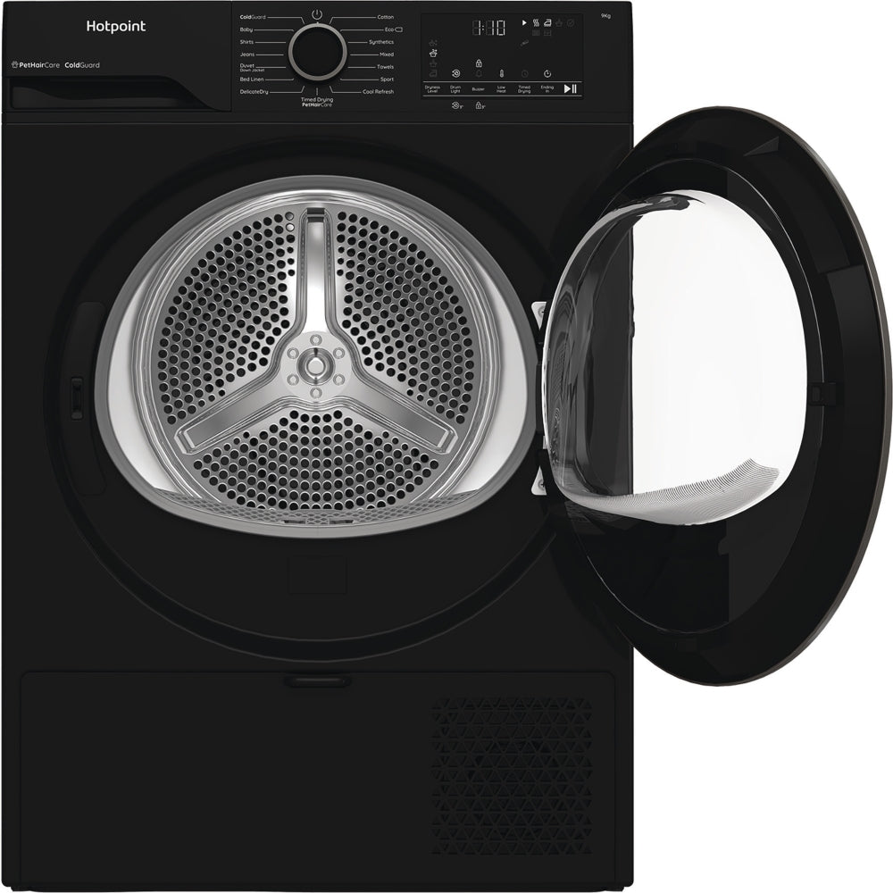 Hotpoint C HD 93M BB UK Heat Pump Tumble Dryer, 9kg, Black, A++ Rated - image 3