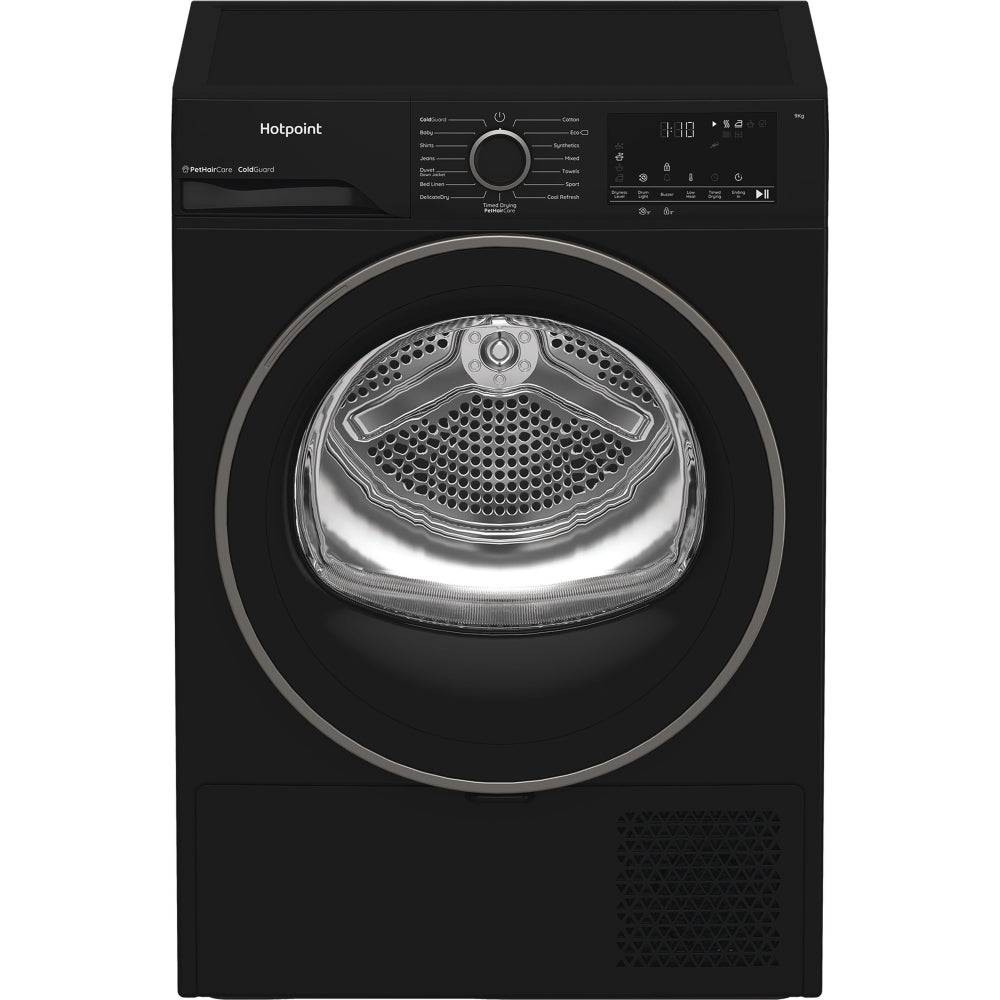 Hotpoint C HD 93M BB UK Heat Pump Tumble Dryer, 9kg, Black, A++ Rated - image 9
