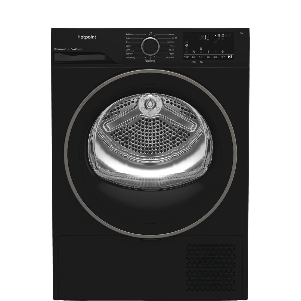 Hotpoint C HD 93M BB UK Heat Pump Tumble Dryer, 9kg, Black, A++ Rated - image 1