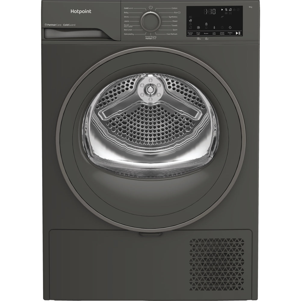 Hotpoint C HD 93M GG UK Heat Pump Tumble Dryer, 9kg, Grey, A++ Rated - image 1