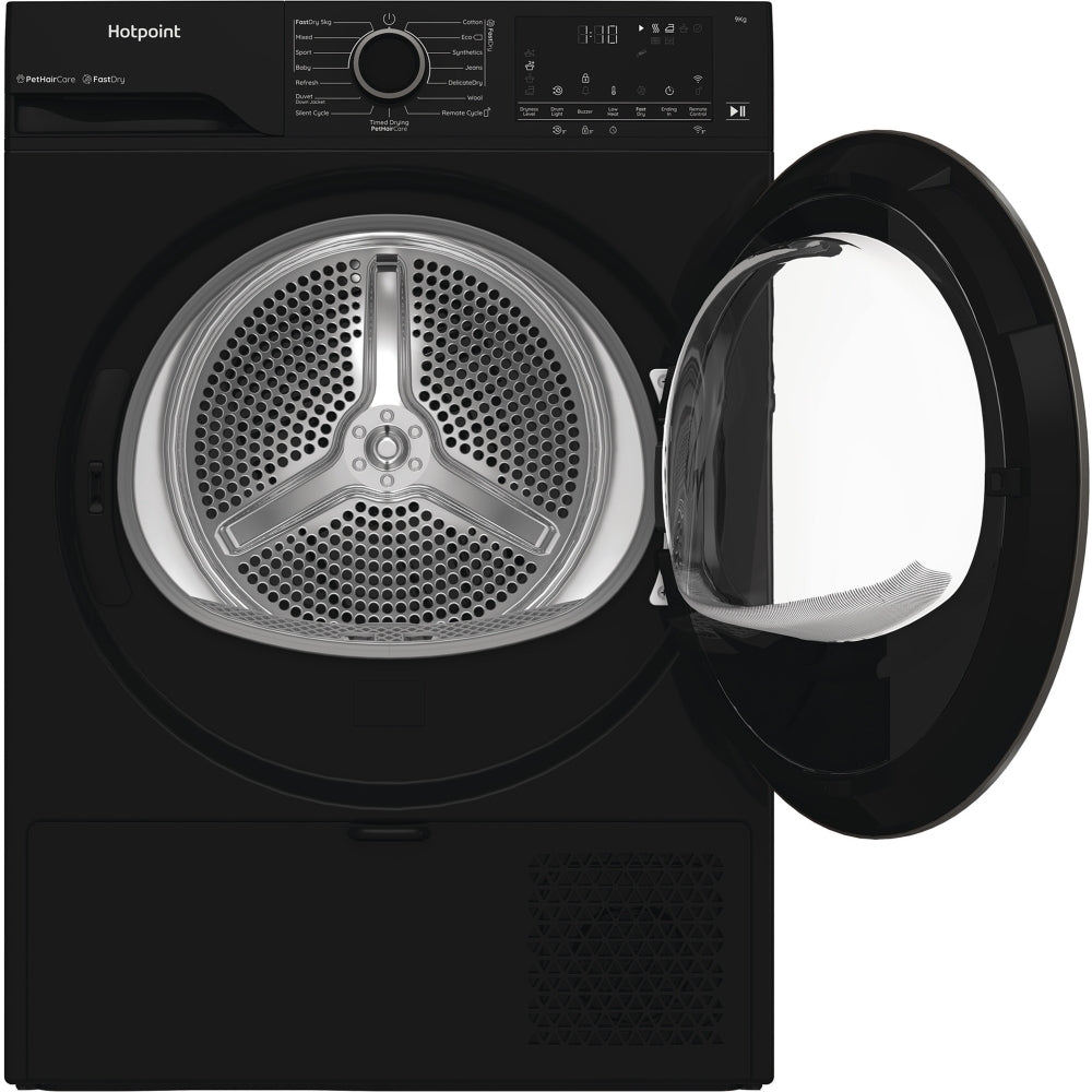 Hotpoint C HD 94M BBS UK Heat Pump Tumble Dryer, 9kg, Black, A+++ Rated - image 2