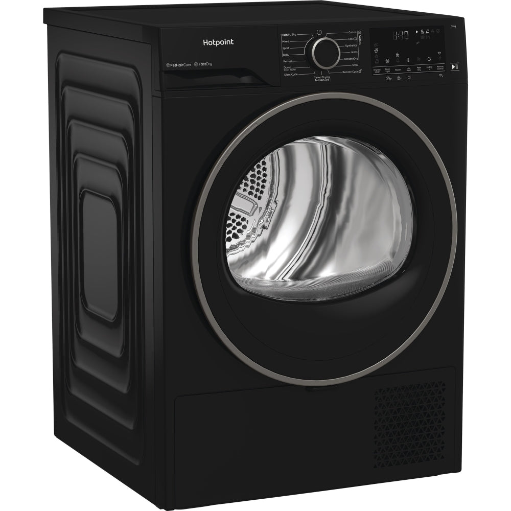 Hotpoint C HD 94M BBS UK Heat Pump Tumble Dryer, 9kg, Black, A+++ Rated - image 11
