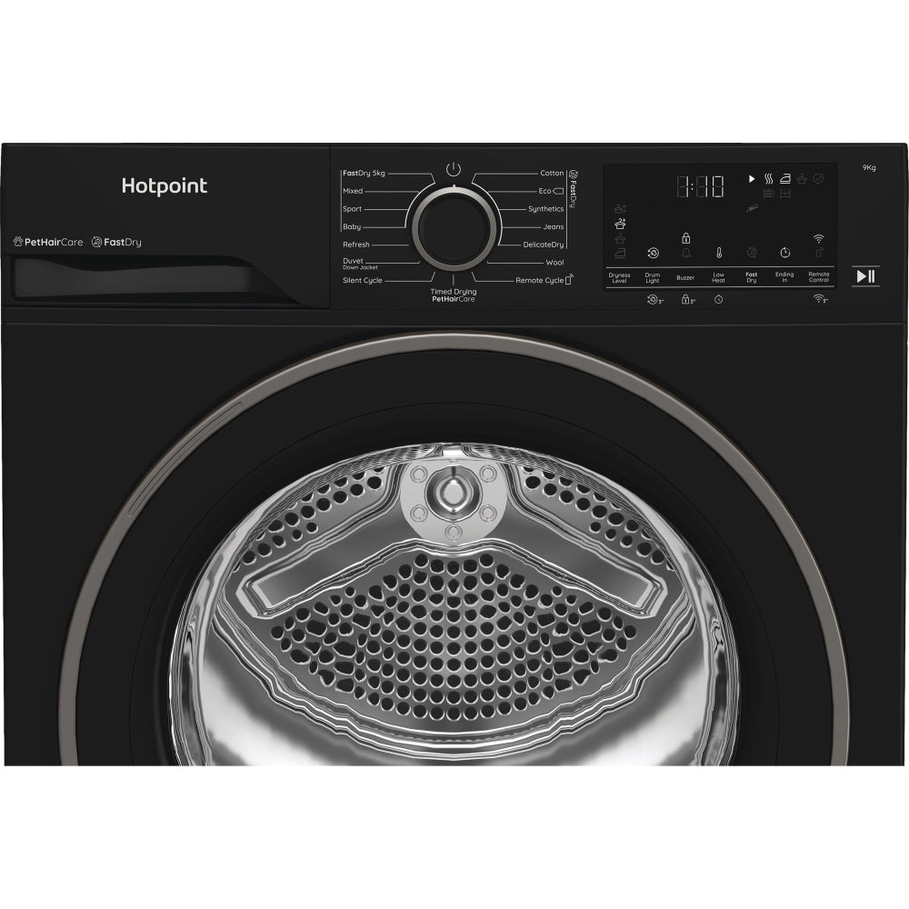 Hotpoint C HD 94M BBS UK Heat Pump Tumble Dryer, 9kg, Black, A+++ Rated - image 12