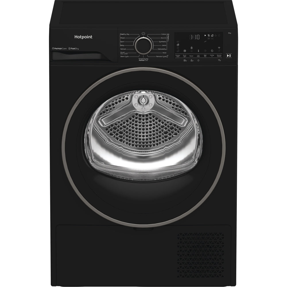 Hotpoint C HD 94M BBS UK Heat Pump Tumble Dryer, 9kg, Black, A+++ Rated - image 10