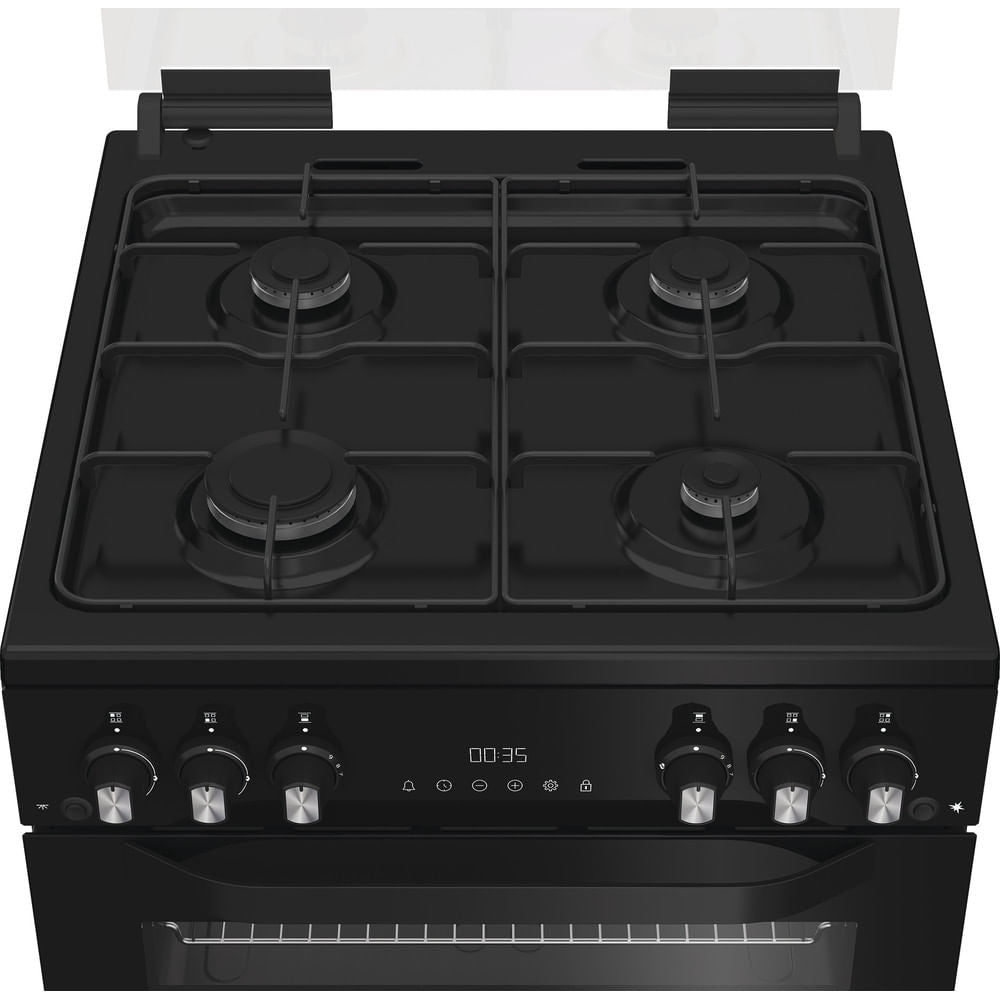Hotpoint HDG6GDCB1 Gas Cooker with Double Oven, Black, A+ Rated - image 5
