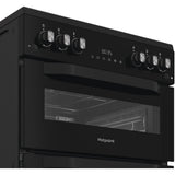 Hotpoint HDG6GDCB1 Gas Cooker with Double Oven, Black, A+ Rated - image 6