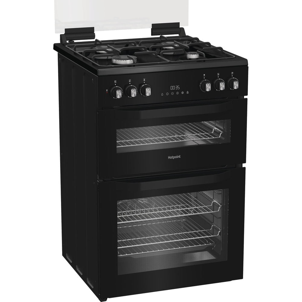 Hotpoint HDD6GDC2B1 Dual Fuel Cooker with Double Oven, Black, A Rated - image 3