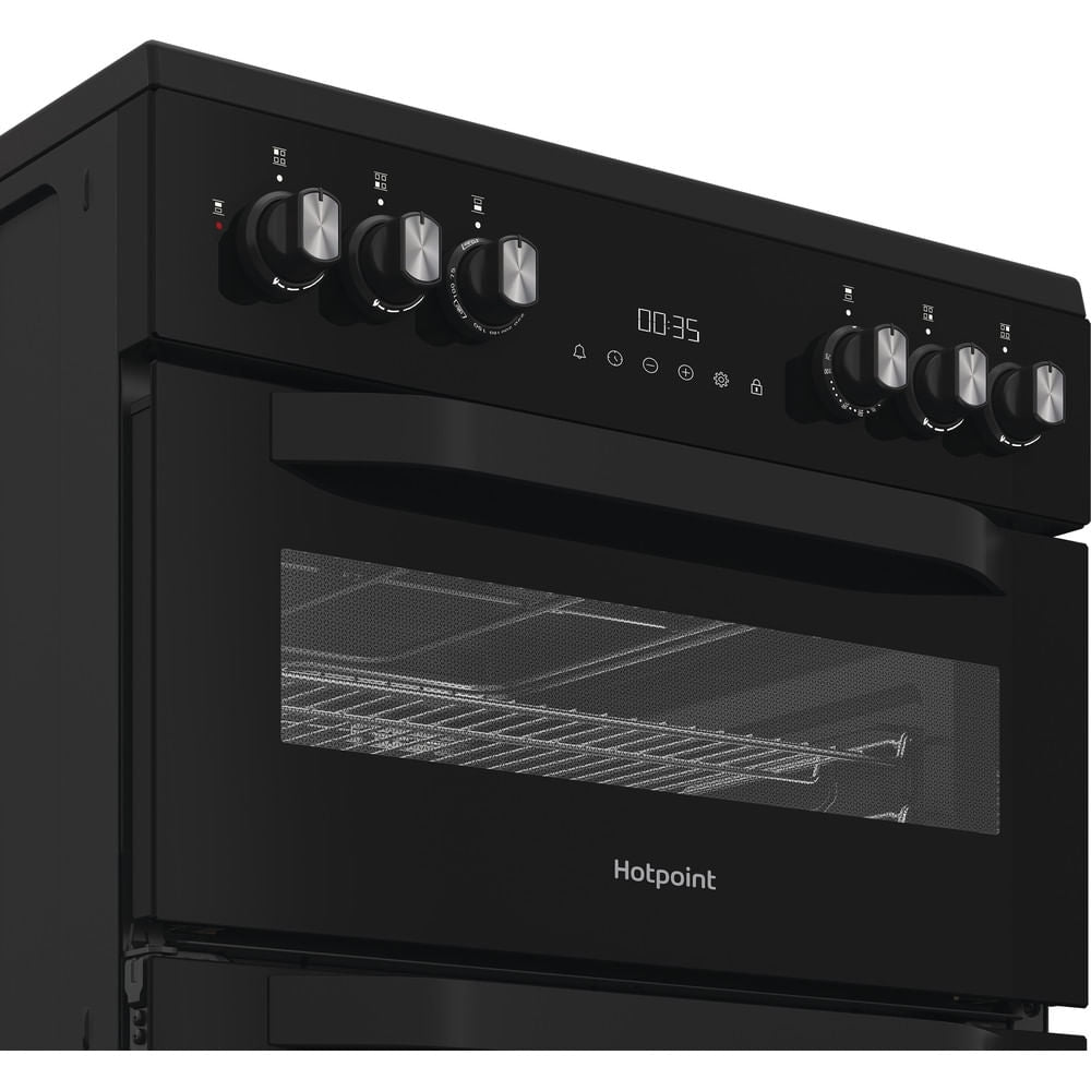 Hotpoint HDD6GDC2B1 Dual Fuel Cooker with Double Oven, Black, A Rated - image 6