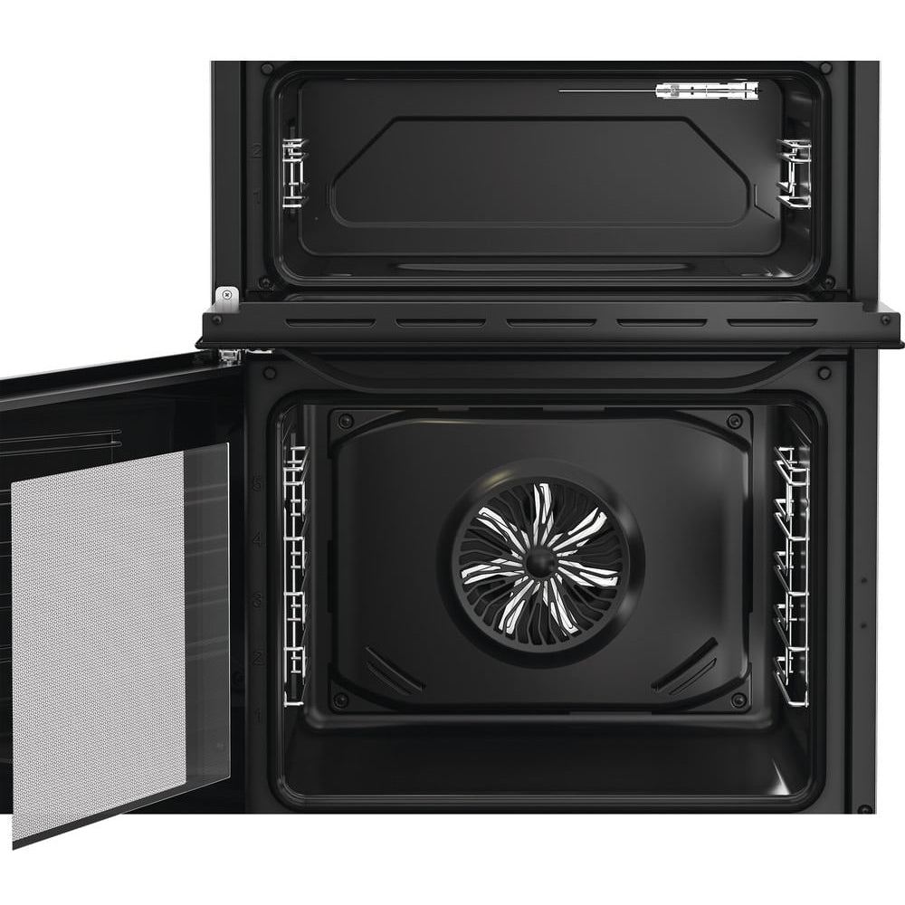 Hotpoint HDE6VDB1 Ceramic Electric Cooker with Double Oven, Black, A Rated - image 2