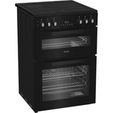 Hotpoint HDE6VDB1 Ceramic Electric Cooker with Double Oven, Black, A Rated - image 3