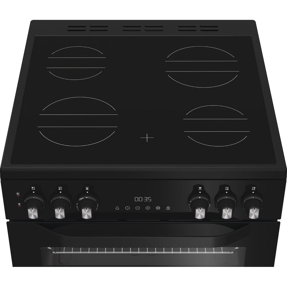 Hotpoint HDE6VDB1 Ceramic Electric Cooker with Double Oven, Black, A Rated - image 4