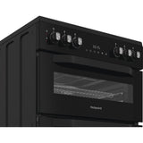 Hotpoint HDE6VDB1 Ceramic Electric Cooker with Double Oven, Black, A Rated - image 5
