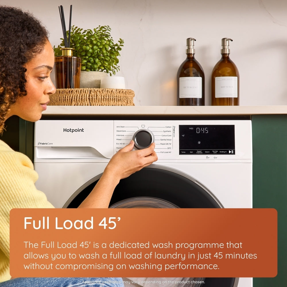 Hotpoint HBWH 93 CARE UK Washing Machine, 9kg, 1400 Spin, White, A Rated - image 15