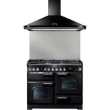 Rangemaster CLAHDC110BC Classic Black / Chrome Cooker Hood - product image 2