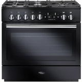 Rangemaster PROP90FXDFFGB/C Professional Plus FX Black / Chrome 90cm Dual Fuel Range Cooker - product image 1
