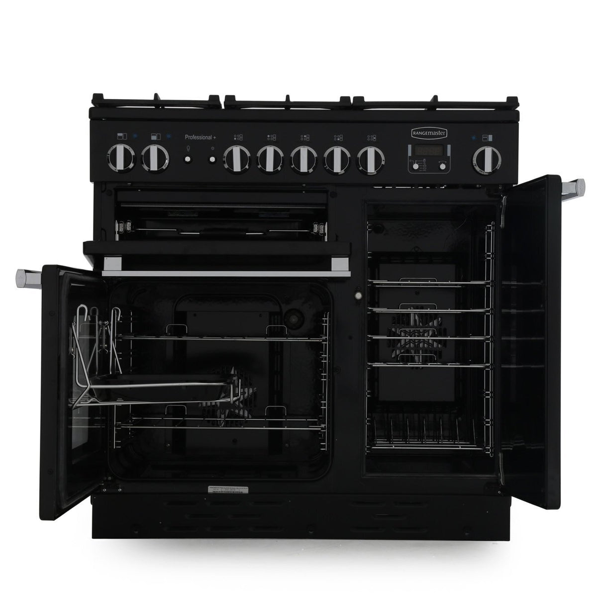Rangemaster PROP90DFFCR/C Professional Plus Cream / Chrome 90cm Dual Fuel Range Cooker - product image 2
