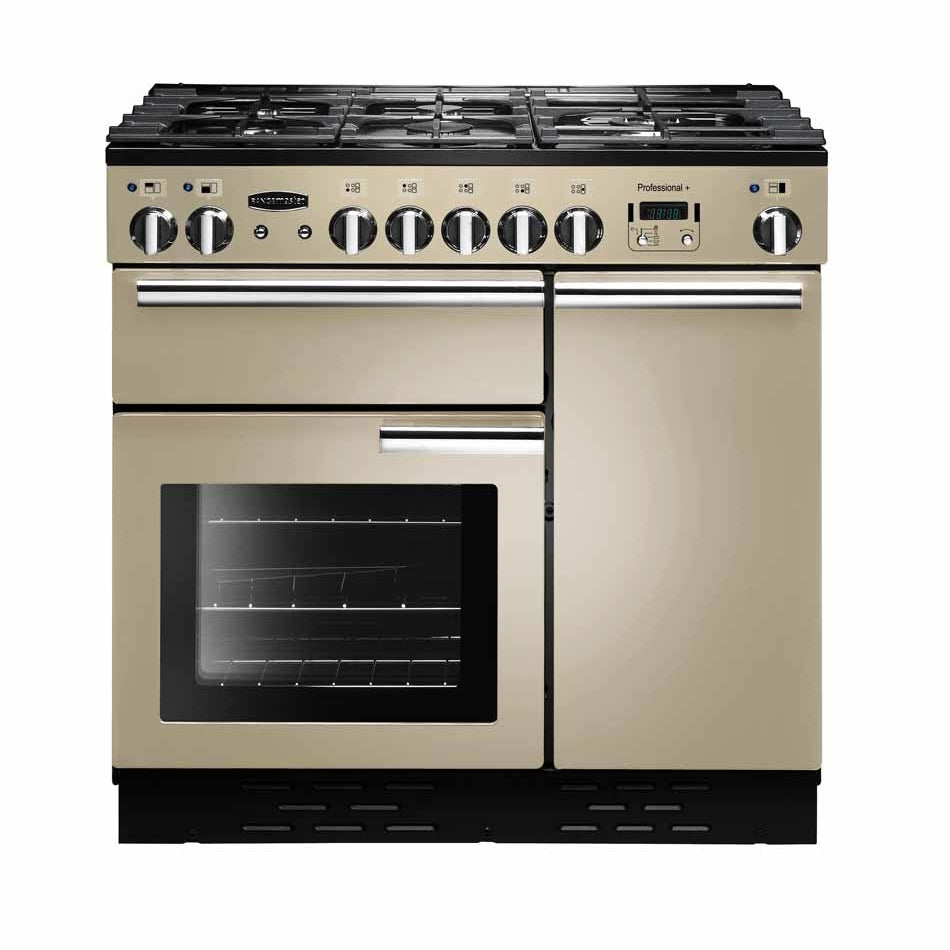 Rangemaster PROP90DFFCR/C Professional Plus Cream / Chrome 90cm Dual Fuel Range Cooker - product image 1