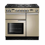 Rangemaster PROP90DFFCR/C Professional Plus Cream / Chrome 90cm Dual Fuel Range Cooker - product image 1