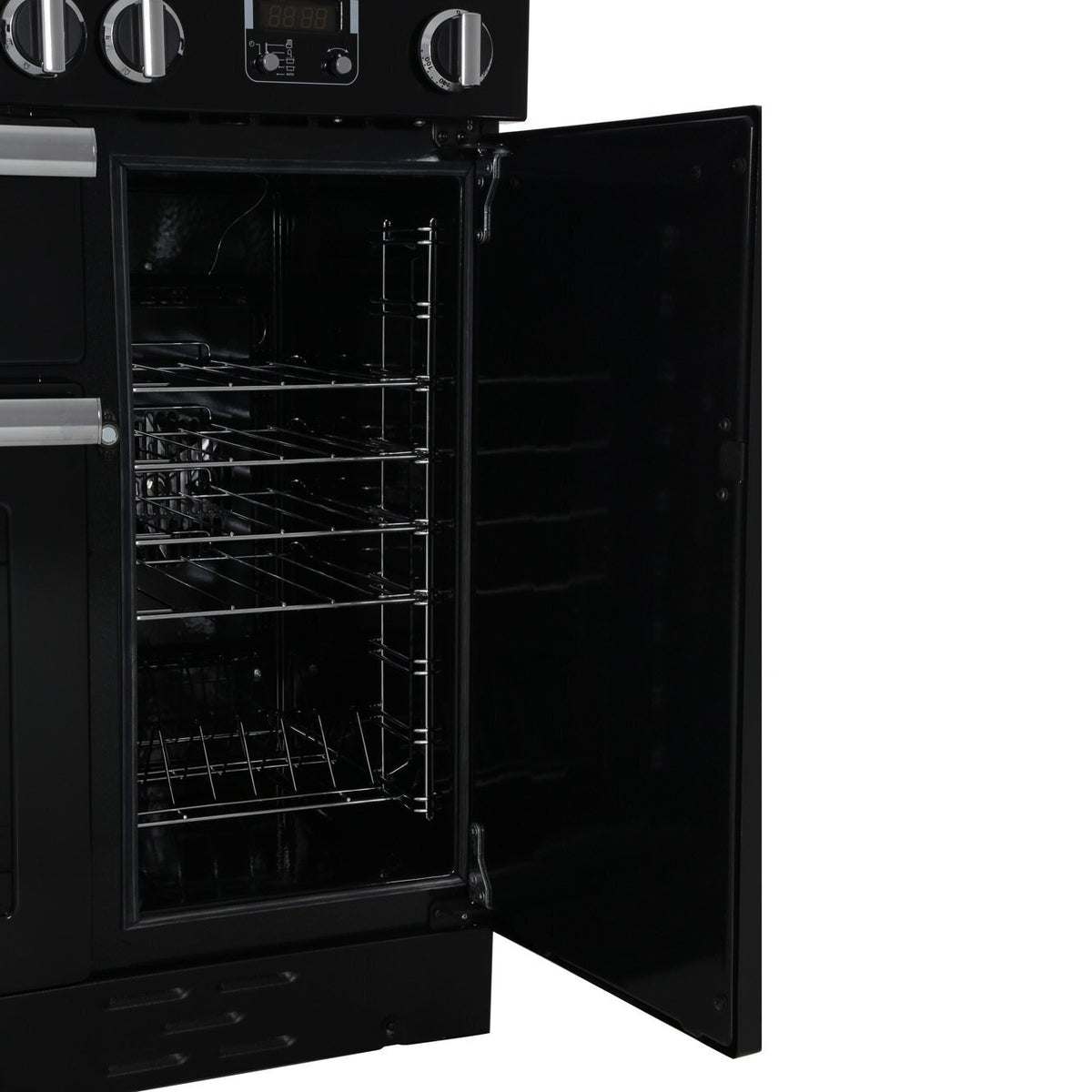 Rangemaster PROP90DFFGB/C Professional Plus Black / Chrome 90cm Dual Fuel Range Cooker - product image 6