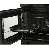Rangemaster PROP110DFFCY/C Professional Plus Cranberry / Chrome 110cm Dual Fuel Range Cooker - product image 2