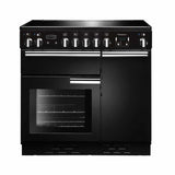 Rangemaster PROP90EIGB/C Professional Plus Black / Chrome 90cm Induction Range Cooker - product image 1