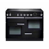 Rangemaster PROP110EIGB/C Professional Plus Black / Chrome 110cm Induction Range Cooker - product image 1