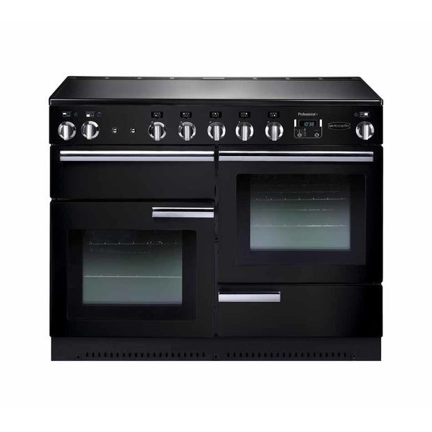 Rangemaster PROP110EIGB/C Professional Plus Black / Chrome 110cm Induction Range Cooker - product image 1