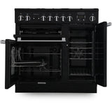 Rangemaster PROP90ECGB/C Professional Plus Black / Chrome 90cm Ceramic Range Cooker - product image 2