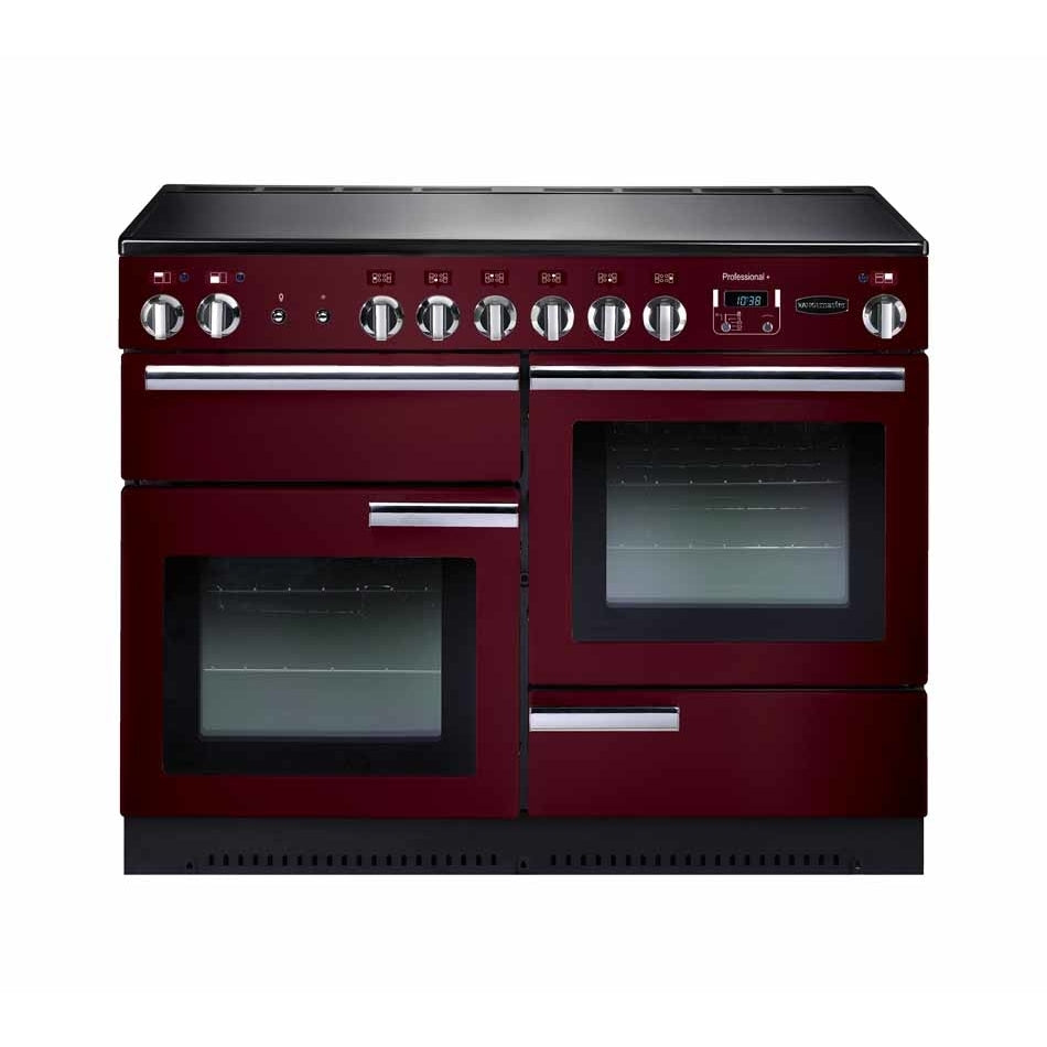 Rangemaster PROP110ECCY/C Professional Plus Cranberry / Chrome 110cm Ceramic Range Cooker - product image 1