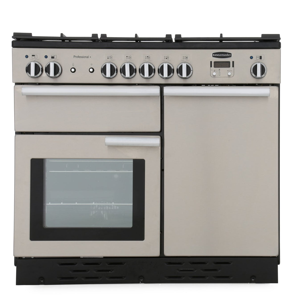 Rangemaster PROP100DFFSS/C Professional Plus Stainless Steel / Chrome 100cm Dual Fuel Range Cooker - product image 3