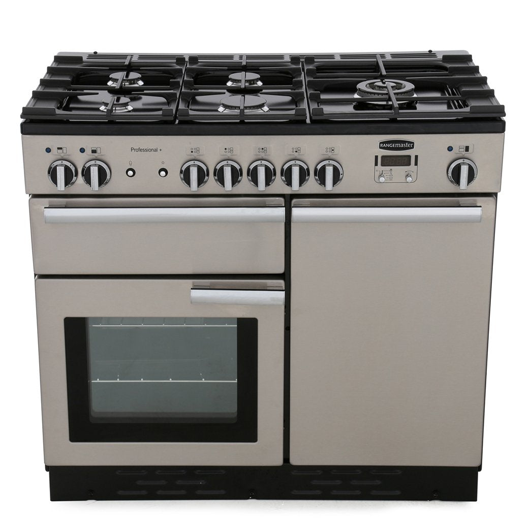 Rangemaster PROP100DFFSS/C Professional Plus Stainless Steel / Chrome 100cm Dual Fuel Range Cooker - product image 1
