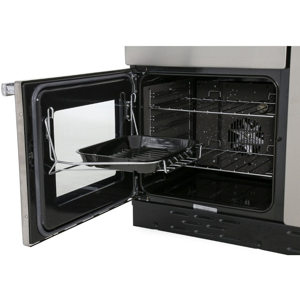 Rangemaster PROP100DFFGB/C Professional Plus Black / Chrome 100cm Dual Fuel Range Cooker - product image 3