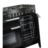 Rangemaster PROP100DFFGB/C Professional Plus Black / Chrome 100cm Dual Fuel Range Cooker - product image 6