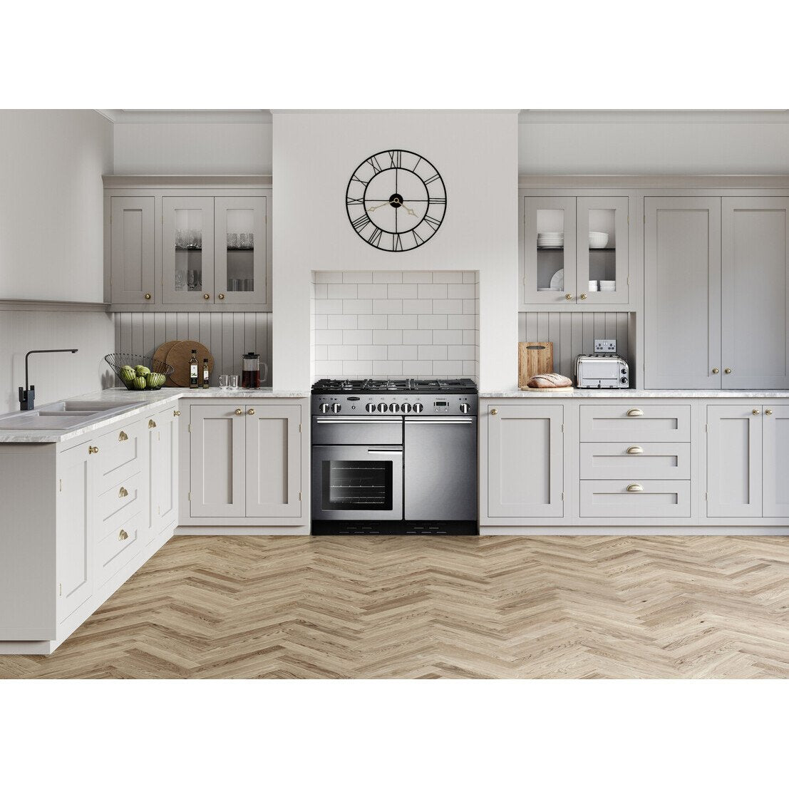 Rangemaster PROP100DFFCR/C Professional Plus Cream / Chrome 100cm Dual Fuel Range Cooker - product image 21